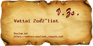 Vattai Zsüliet névjegykártya